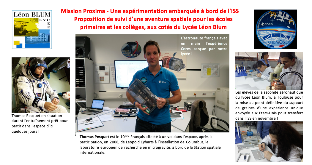Mission Proxima - Une expérimentation embarquée à bord de l'ISS {PNG}